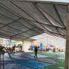 Waterproof tents are being installed at Singhu stage and overall morcha