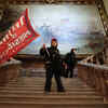 A protester holds a Trump flag inside the US Capitol Building near the Senate Chamber on January 06, 2021 in Washington, DC.