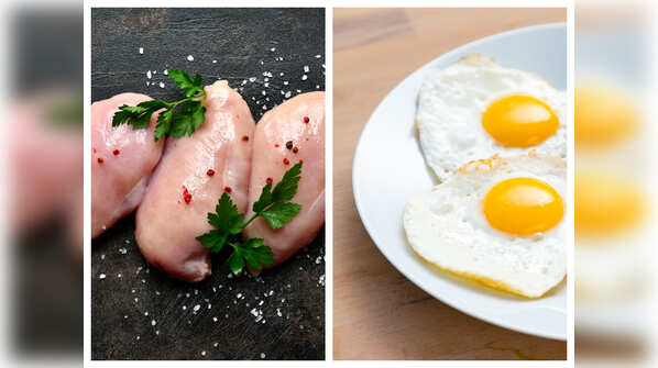Recommendations to cook chicken and eggs