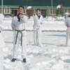 Article image for: J&K: Martial artists grab eyeballs by displaying special skills in snow