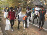 Environment lovers participate in Waste Walk