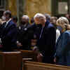 President-elect Joe Biden and his wife Jill Biden attend Mass at the Cathedral of St. Matthew the Apostle