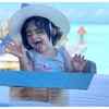 Baby Ayra charms everyone with her nonchalance