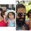 Daughter Ayra finds herself in interesting moments with each parent