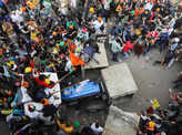 Pictures from tractor rally as farmers take to streets