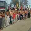 Delhi: Farmers continue their protest at Tikri border.