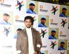 Indian cricketer Washington Sundar felicitated at an event