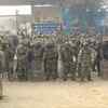 Delhi: Heavy security deployment continues at Tikri Border where farmers are protesting against farm laws