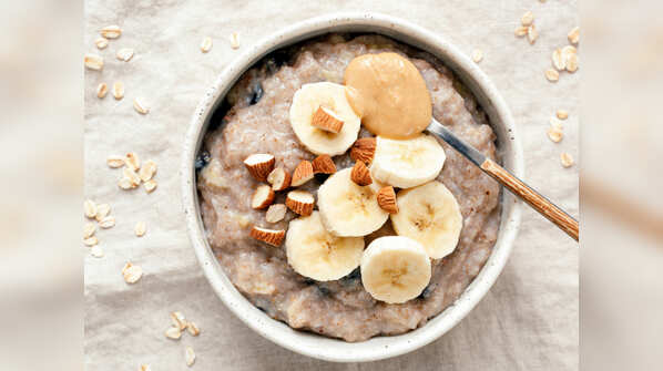 Nut butter + oats