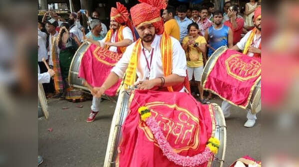 Suyash Tilak is a Dhol player