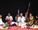 Palghat Ramprasad performs for a virtual concert