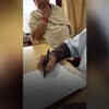 Article image for: Famous Bengali graphic novelist <i class="tbold">narayan debnath</i> draws cartoon at the hospital for the doctors