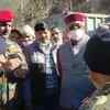 Uttarakhand CM Trivendra Singh Rawat being briefed on flood situation by Army and ITBP jawans, in Tapovan area of Chamoli district.