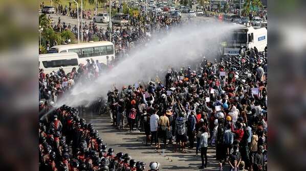 Thousands protest in Myanmar