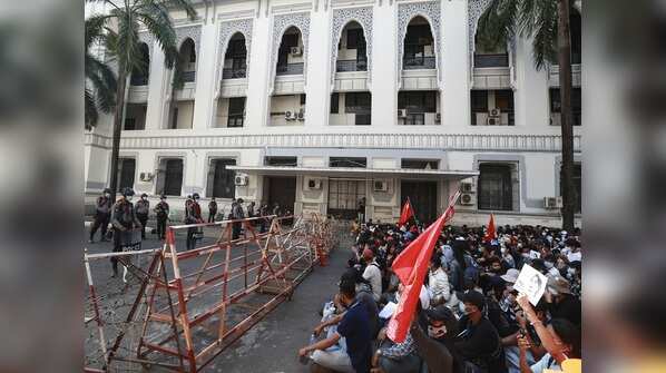 Thousands protest in Myanmar
