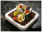 Baked Oysters with Strawberry Pearls by Chef Vivek Rana