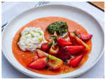 ​Strawberry and Tomato Buratta by Chef Anooj Wadhawan