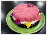 ​Coconut Cherry Entremet Sweetheart Cake by Chef Vivek Chauhan