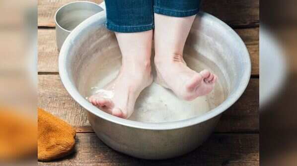 Soaking your sore feet