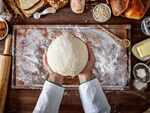 ​Making homemade pizza dough and bread