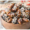 Caramelized sesame smoked almonds