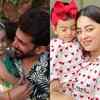 Jay Bhanushali and Mahhi Vij with daughter
