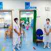 Second dose of Covid-19 vaccine administration at Copper hospital in Juhu - Vileparle, in Mumbai, on Monday. February 15, 2021.