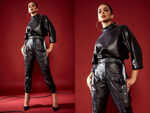 Black leather pants