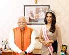 VLCC Femina Miss Grand India 2020 Manika Sheokand's homecoming ceremony