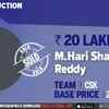 Hari Shankar Reddy goes to CSK