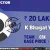 K Bhagat Verma goes to CSK