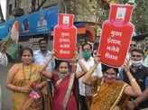 Protest against rising fuel prices