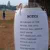 A notice announcing closure till further notice placed at Oval maidan