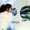Article image for: Jaipurites attend an <i class="tbold">abstract art</i> exhibition