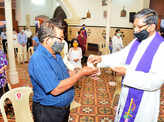 Touch-free Ash Wednesday in Goa