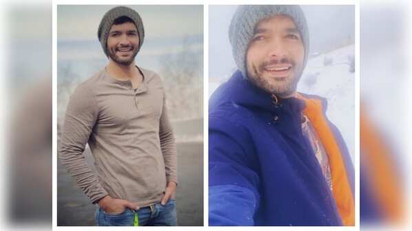 The smile refuses to stay off Diganth's face
