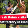Article image for: <i class="tbold">Suresh Raina</i> visits a bat factory in Meerut