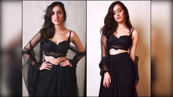 Shraddha’s embellished blouse and lehenga skirt will make you go weak in the knees