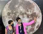 Students attend the National Science Day celebration