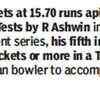 Another feather in Ashwin's cap