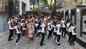 Nora Fatehi participates in a flash mob to celebrate the success of ‘Dilbar’