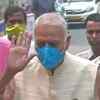 Former BJP leader Yashwant Sinha arrives at Trinamool Congress Bhavan in Kolkata