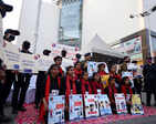 Nirbhaya Squad performs a street play