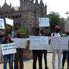 Students protest at CSMT