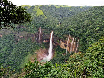 Nohkalikai Falls, Meghalaya (340m or 1115 feet)