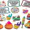 Party Propz HOLI Theme Party Photo Booth Props
