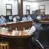 Maharashtra Chief Minister Uddhav Thackeray chairs a meeting of all divisional commissioners, collectors, SPs, & senior doctors of district hospitals to review Covid-19 situation in the state, through video conference.