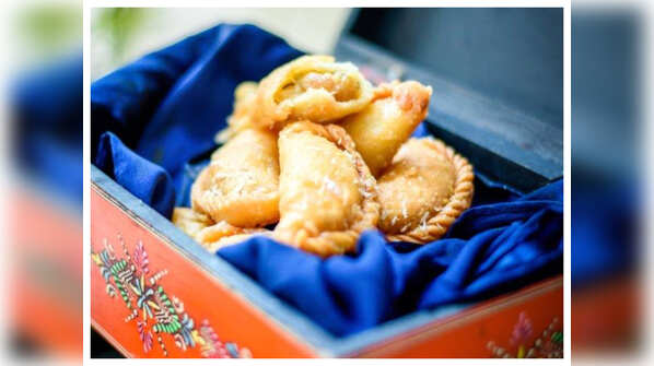 Almond & White Chocolate Gujiya