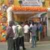 Assam: Voters waiting in a queue at a polling station in JP Nagar, Dibrugarh, as polling gets underway