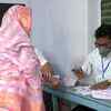Voting underway at a polling centre in Purulia